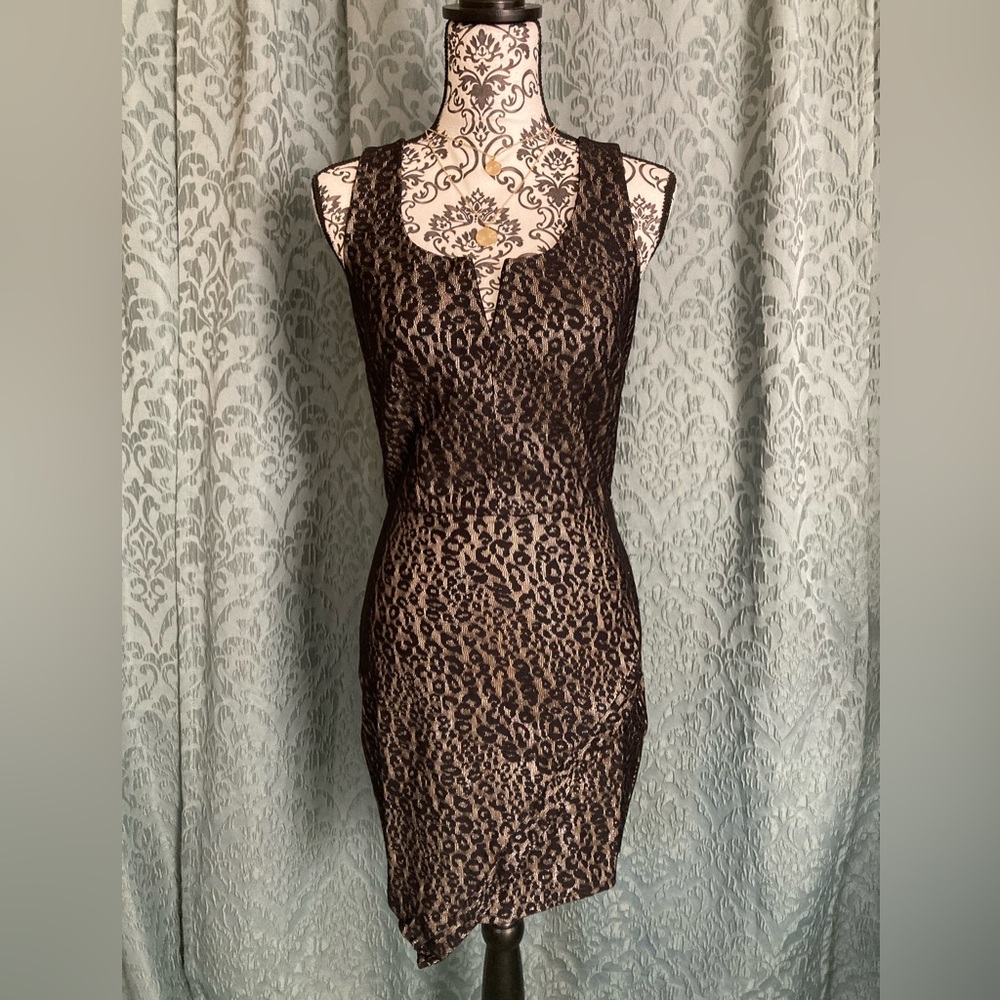 BCX | NWT Animal Print Lace Sheath Dress - Picture 4 of 10